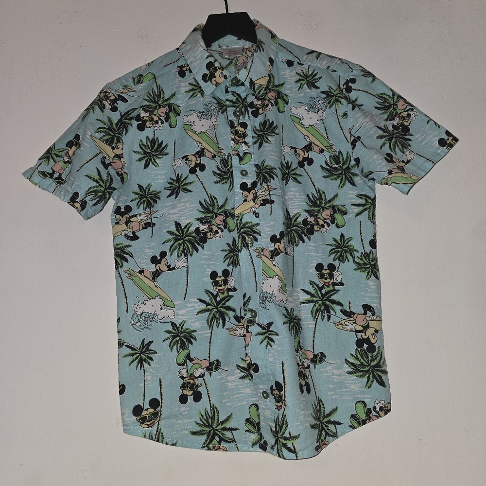 Disney Jr. Surfing Mickey Shirt - Light Blue